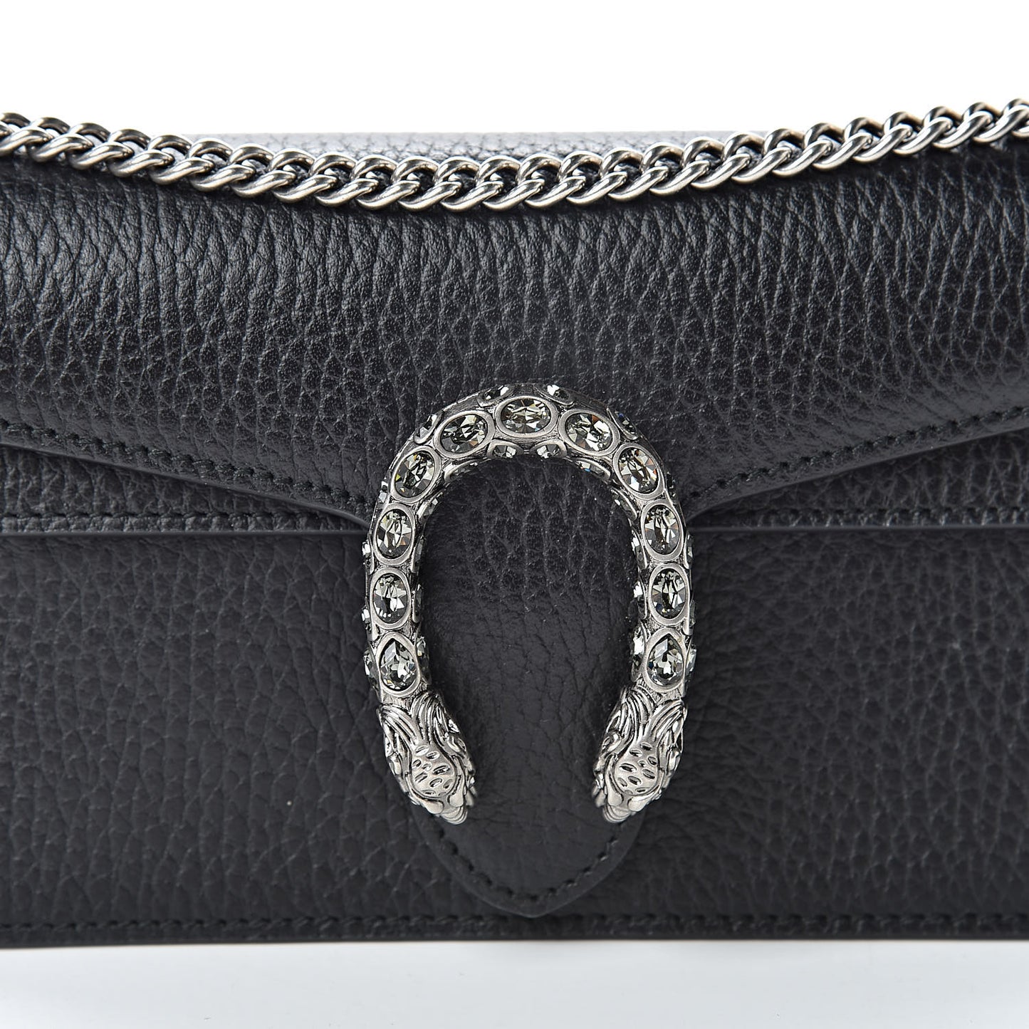 Calfskin Super Mini Dionysus Shoulder Bag Black
