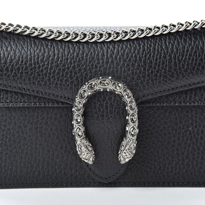 Gucci Calfskin Super Mini Dionysus Shoulder Bag Black 7 of 9