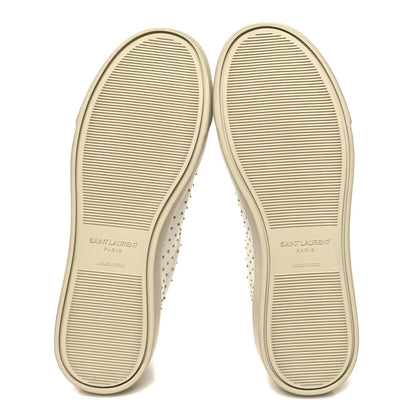 Saint Laurent Calfskin Womens Andy Pearl Low Top Sneakers 36 White 5 of 9