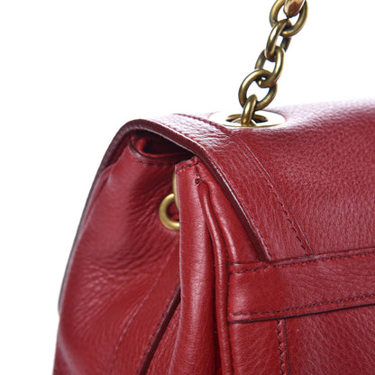 Dolce & Gabbana Calfskin Padlock Shoulder Bag Red 11 of 13