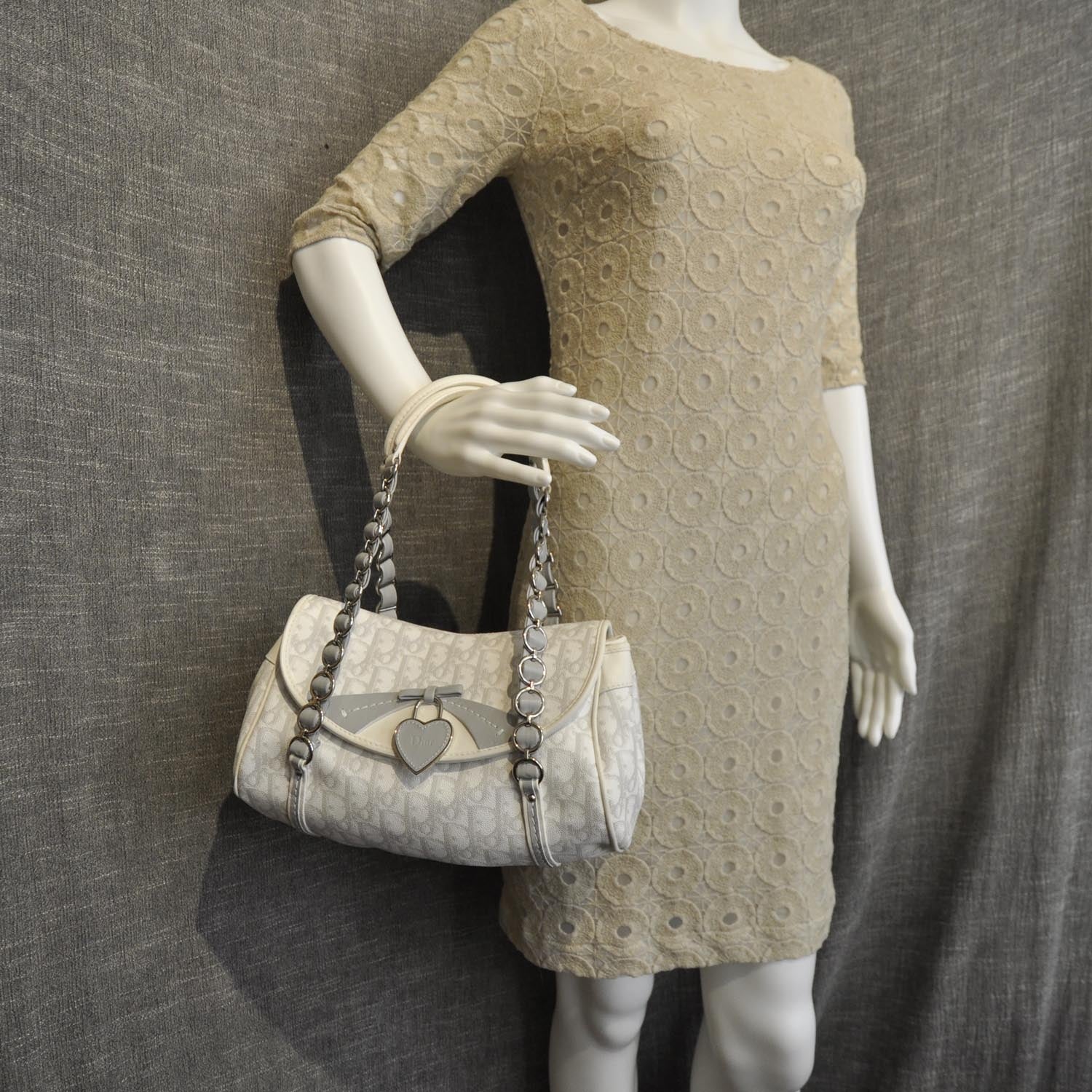 Christian Dior Monogram Romantique Trotter Flap Bag 2 of 9