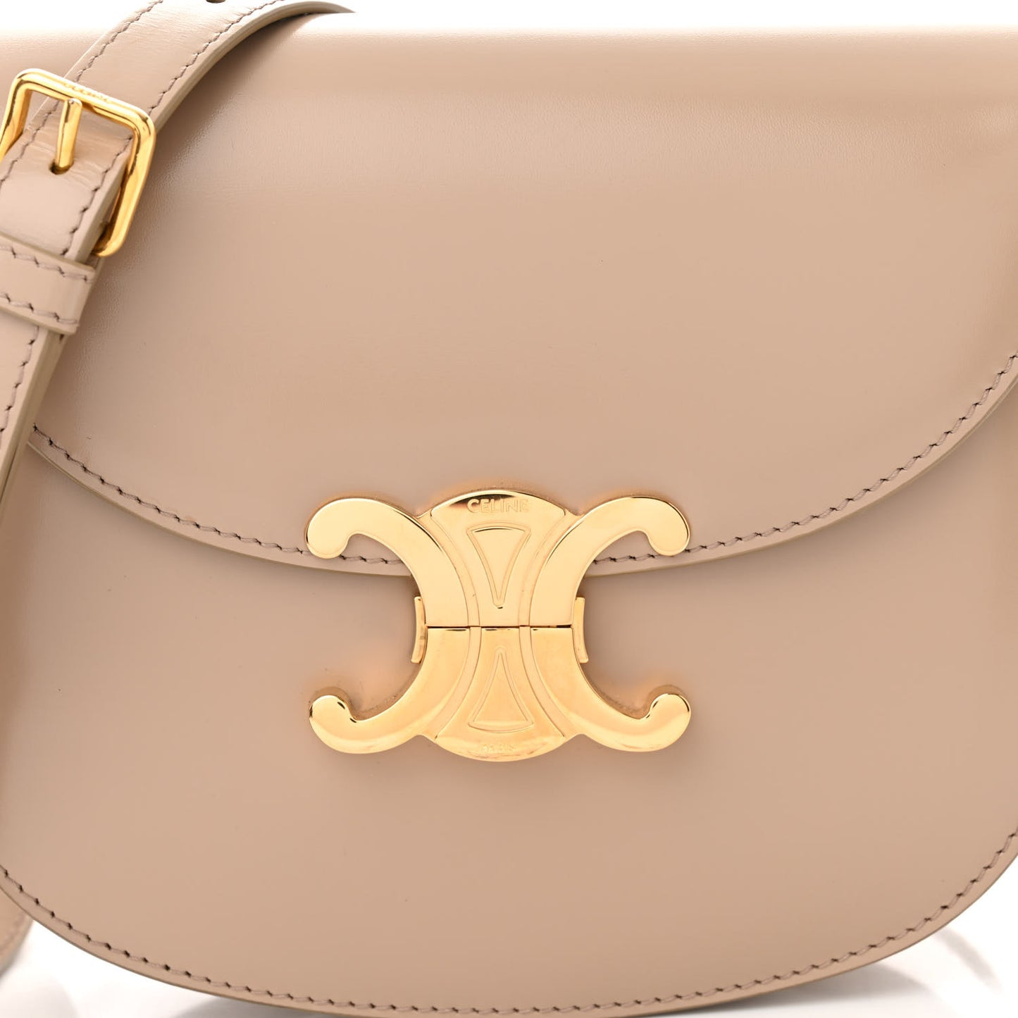 Shiny Calfskin Teen Besace Safari