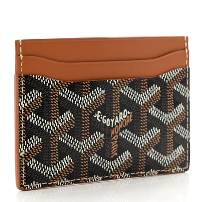 Goyard Goyardine Saint Sulpice Card Holder Black Gold 3 of 6