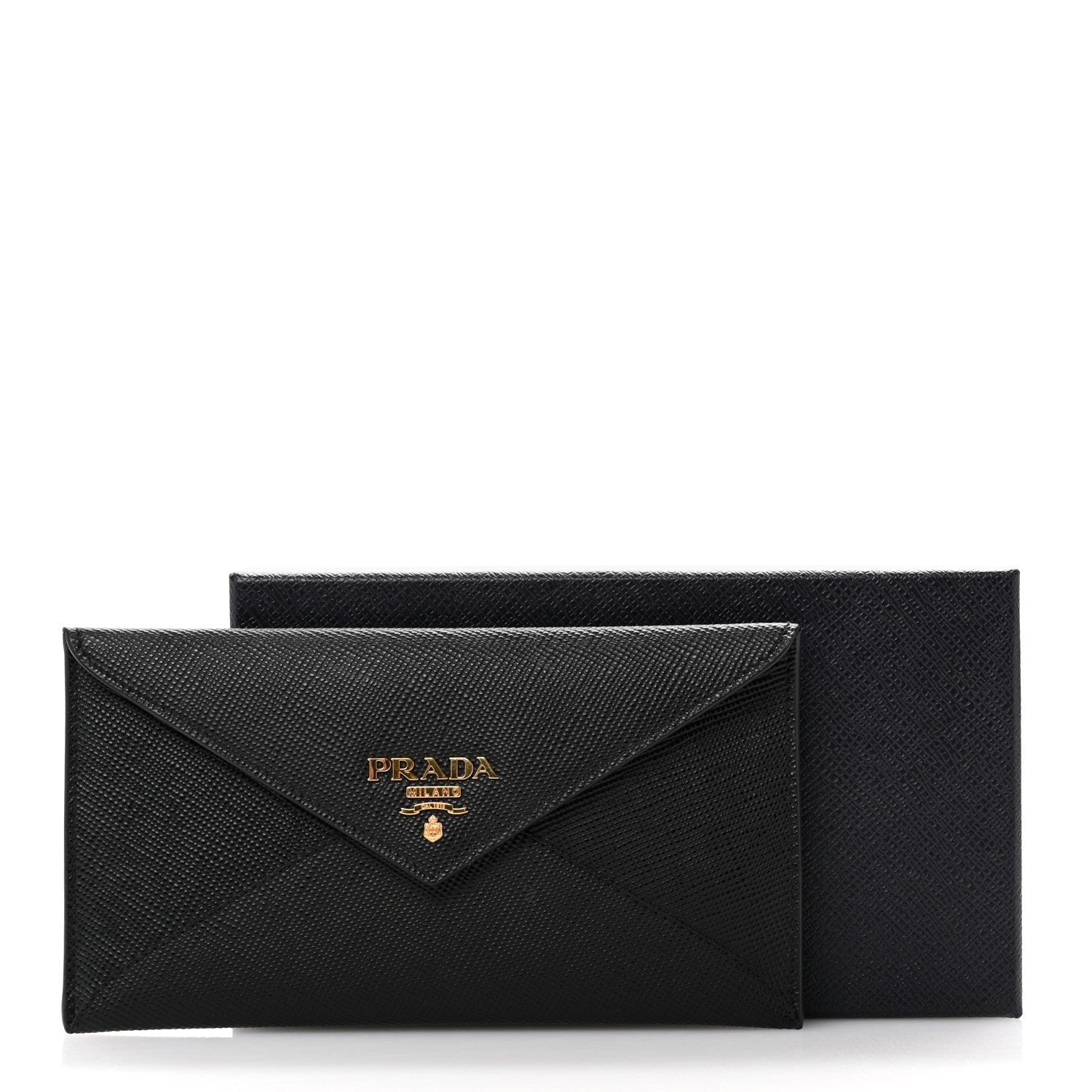 Prada Vitello Move Envelope Wallet Black 9 of 9