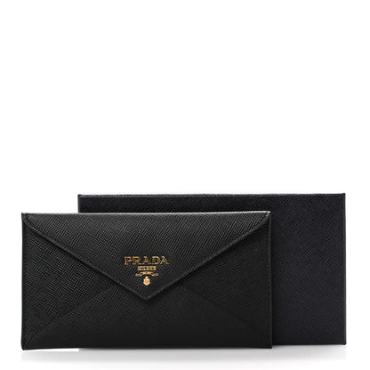 Prada Vitello Move Envelope Wallet Black 9 of 9