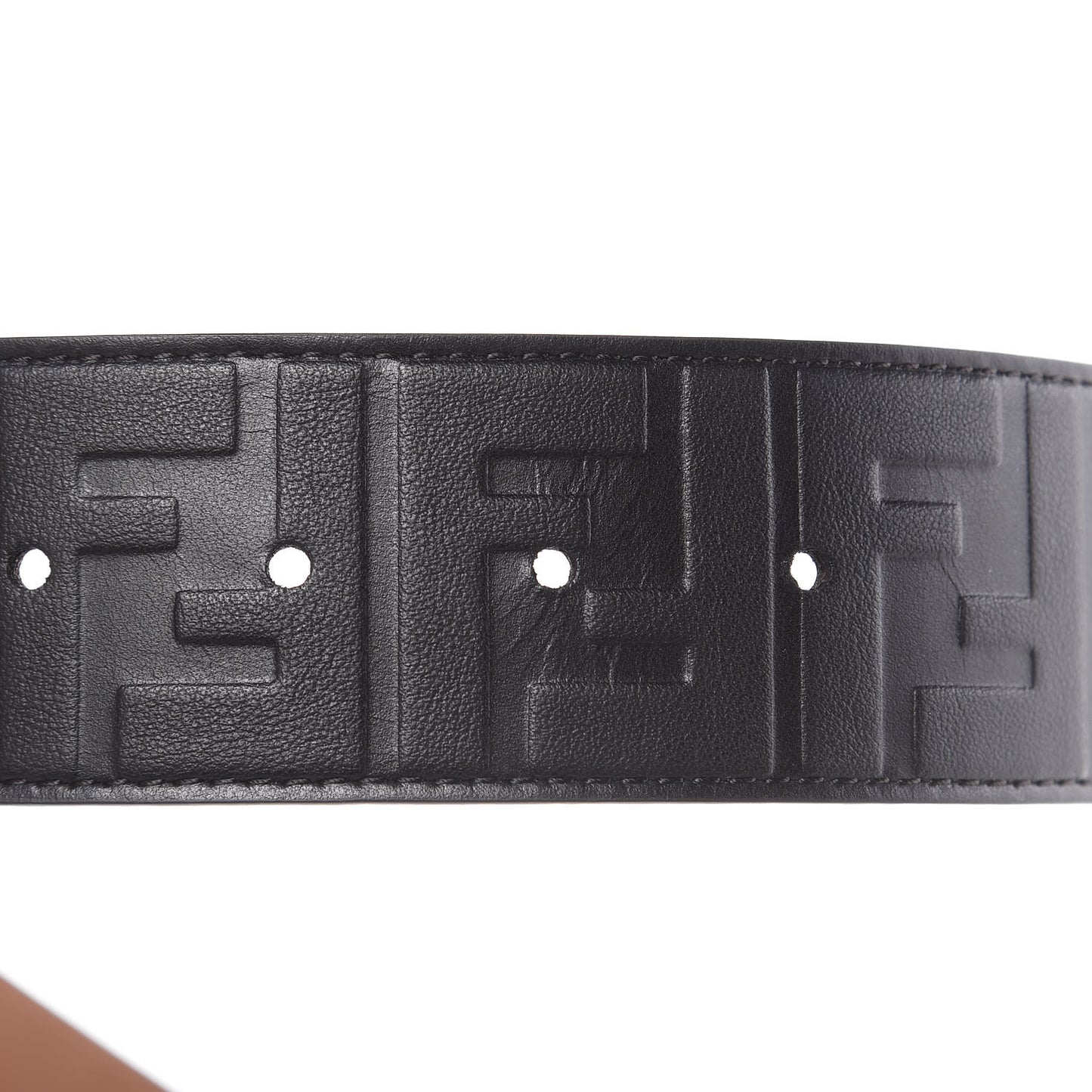 Vitello Grace FF 1974 Embossed Belt 95 38 Black