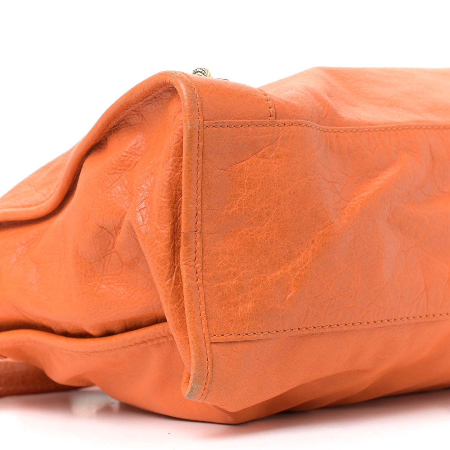 Agneau Giant 12 Gold Hardware City Tangerine