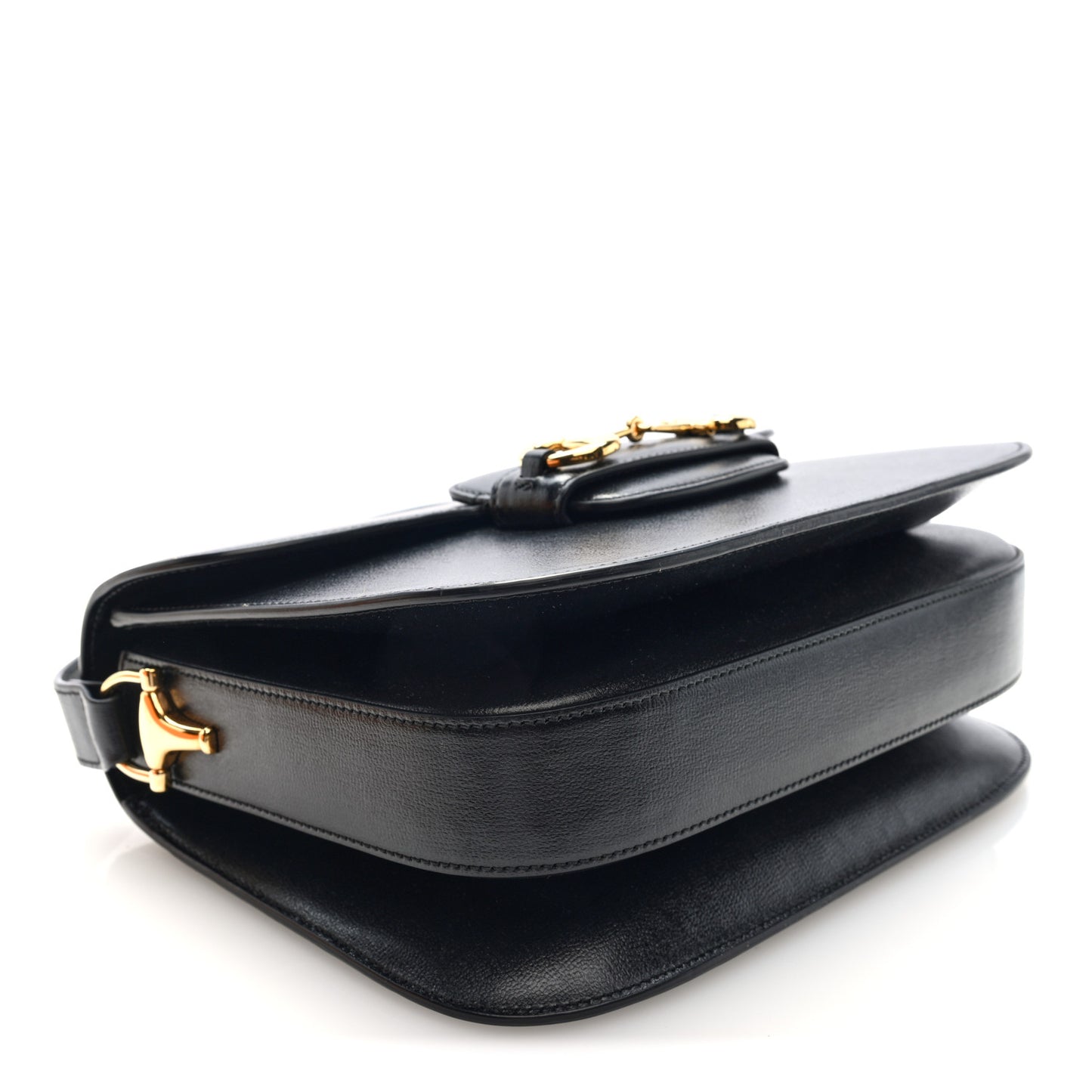 Azalea Calfskin Horsebit 1955 Shoulder Bag Black