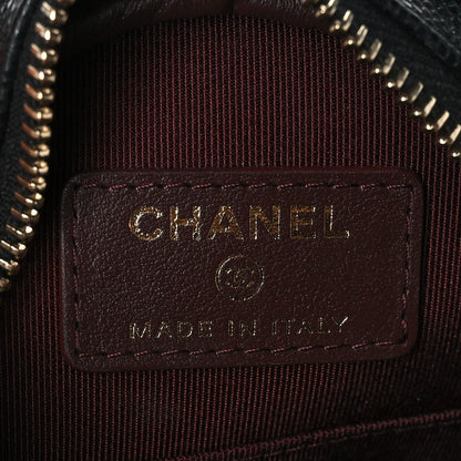 Chanel Caviar Quilted Round Clutch With Chain Black 6 of 11