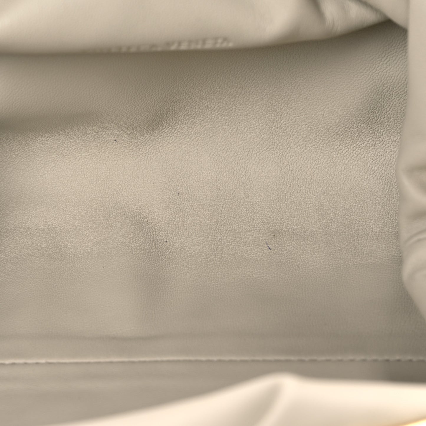 Metallic Crinkled Lambskin The Pouch Oversized Clutch Oro