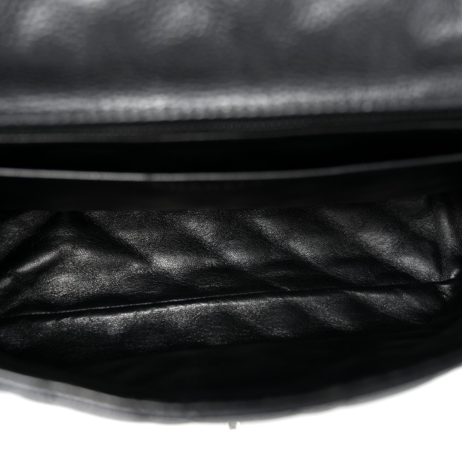 Chanel Washed Caviar Quilted Maxi Single Flap Black 5 of 10