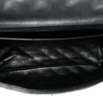 Chanel Washed Caviar Quilted Maxi Single Flap Black 5 of 10