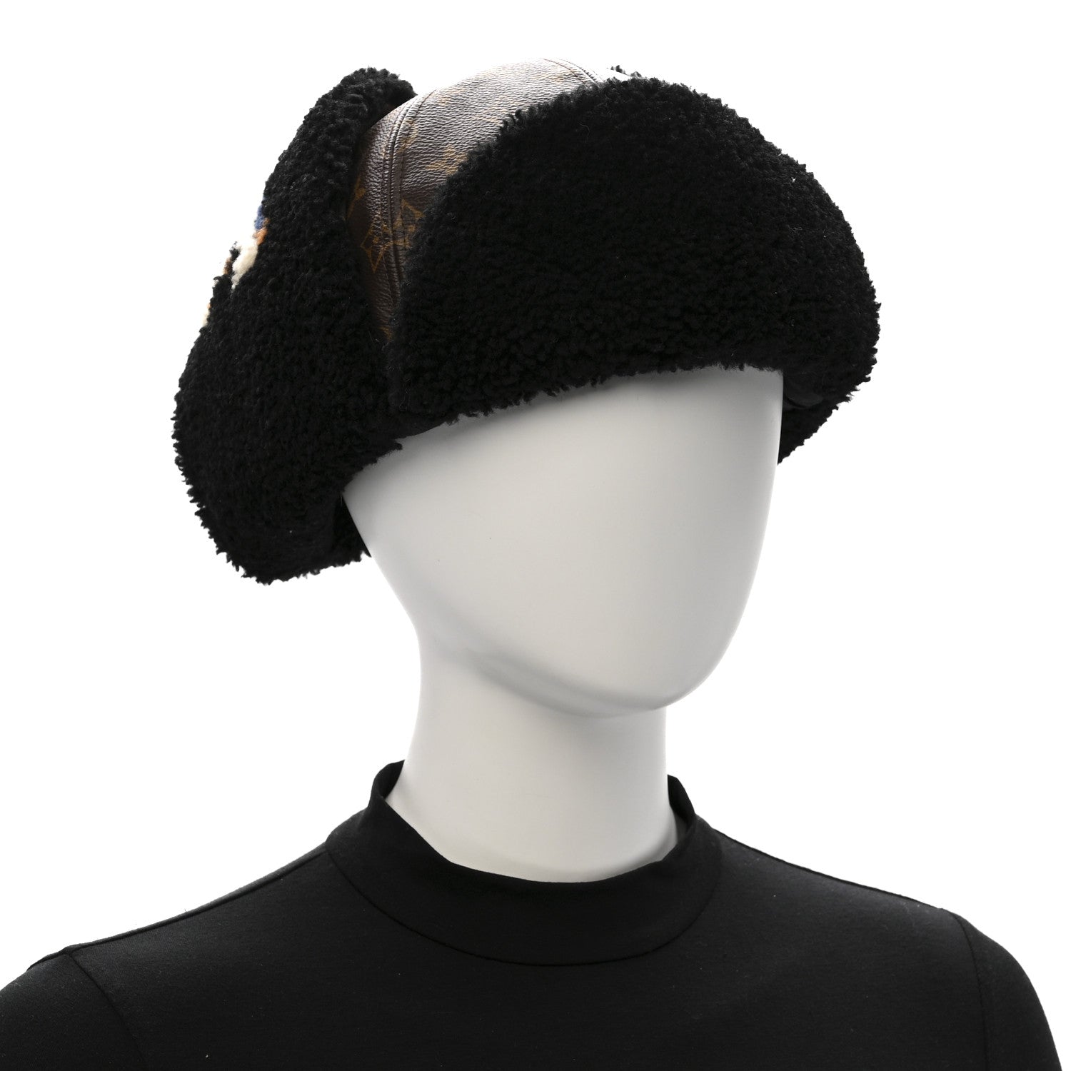 Louis Vuitton Monogram Mouton Teddy Chapka Hat M 2 of 9