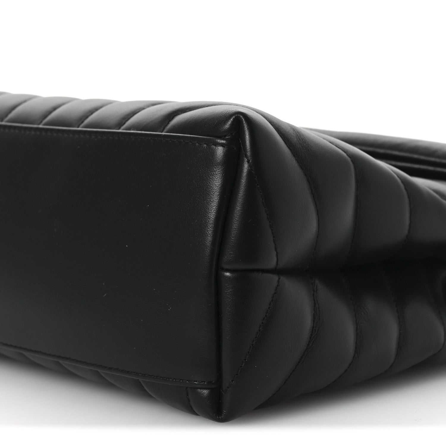 Saint Laurent Calfskin Y Quilted Monogram Medium Loulou Chain Satchel Black 11 of 12