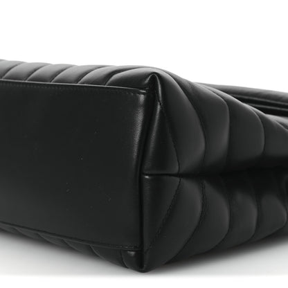 Saint Laurent Calfskin Y Quilted Monogram Medium Loulou Chain Satchel Black 11 of 12