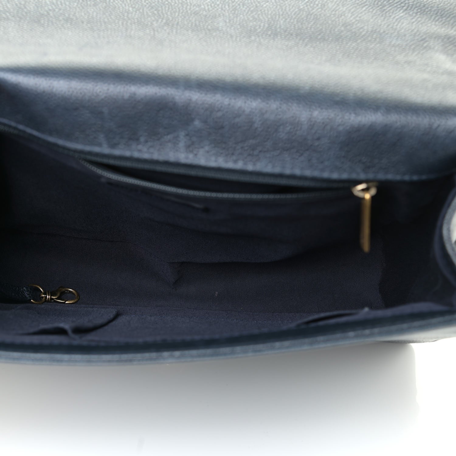 Chanel Caviar Quilted Large Boy Flap Blue 4 of 20