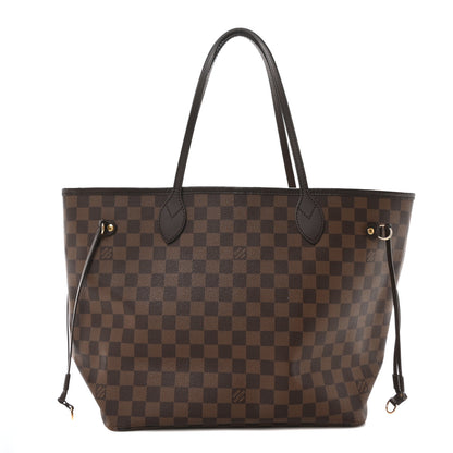 Louis Vuitton Damier Ebene Neo Neverfull MM Rose Ballerine 1 of 9