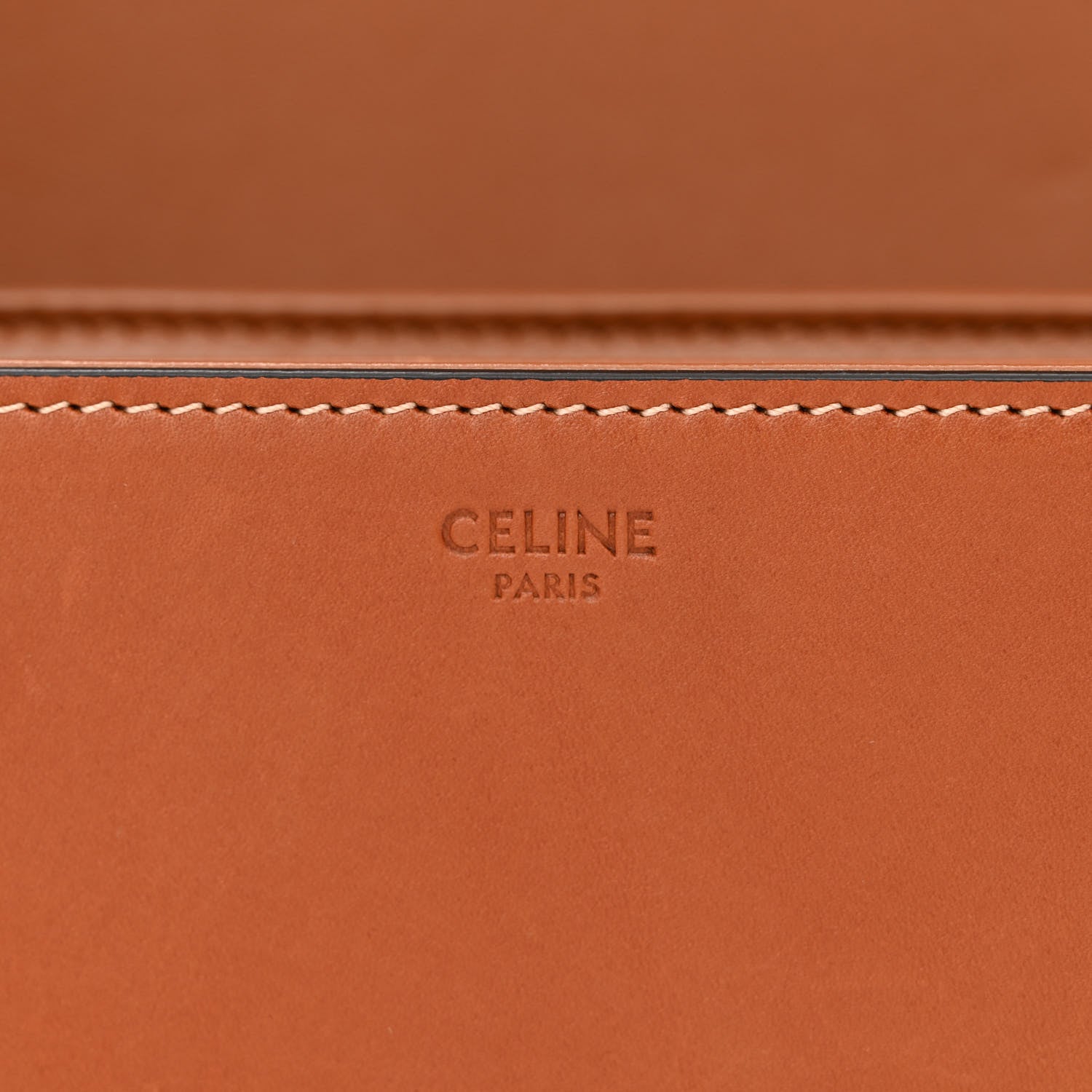 Celine Natural Calfskin Triomphe Tan 6 of 14