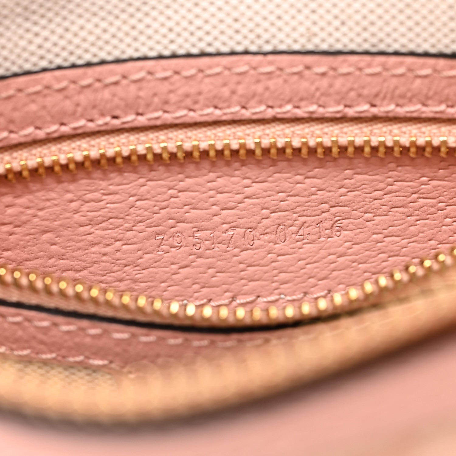 Gucci GG Supreme Monogram Textured Calfskin Web Super Mini Ophidia Shoulder Bag Pink 7 of 11