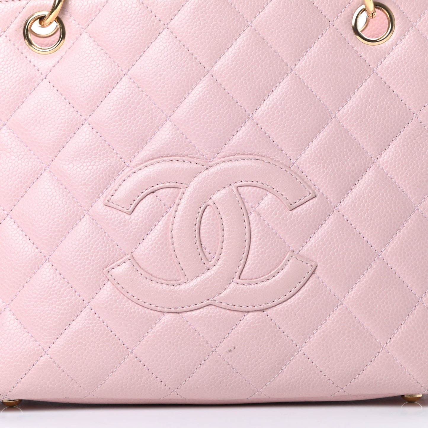 Caviar Quilted Petit Timeless Shopping Tote PTT Pink