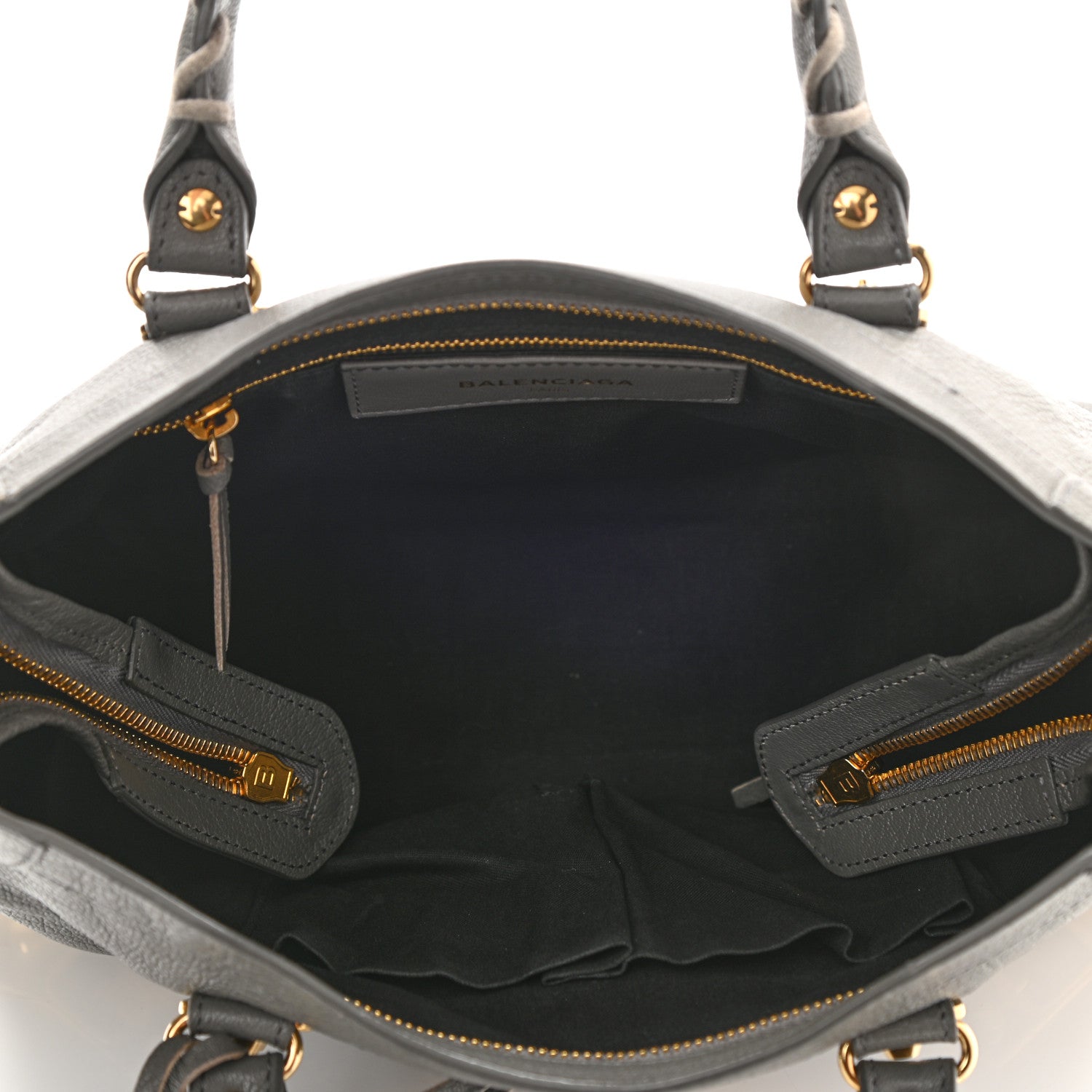 Balenciaga Chevre Gold Metallic Edge Hardware S City Gris Acier 5 of 8