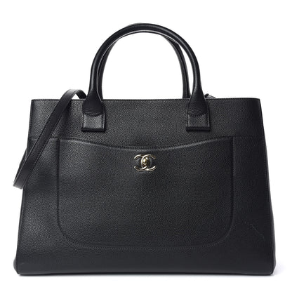 Chanel Grained Calfskin Medium Neo Executive Shopper Tote Black 1 of 10