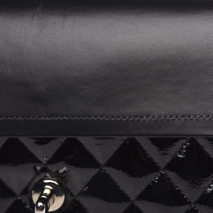 Chanel Patent Quilted Medium Double Flap Black 13 of 13
