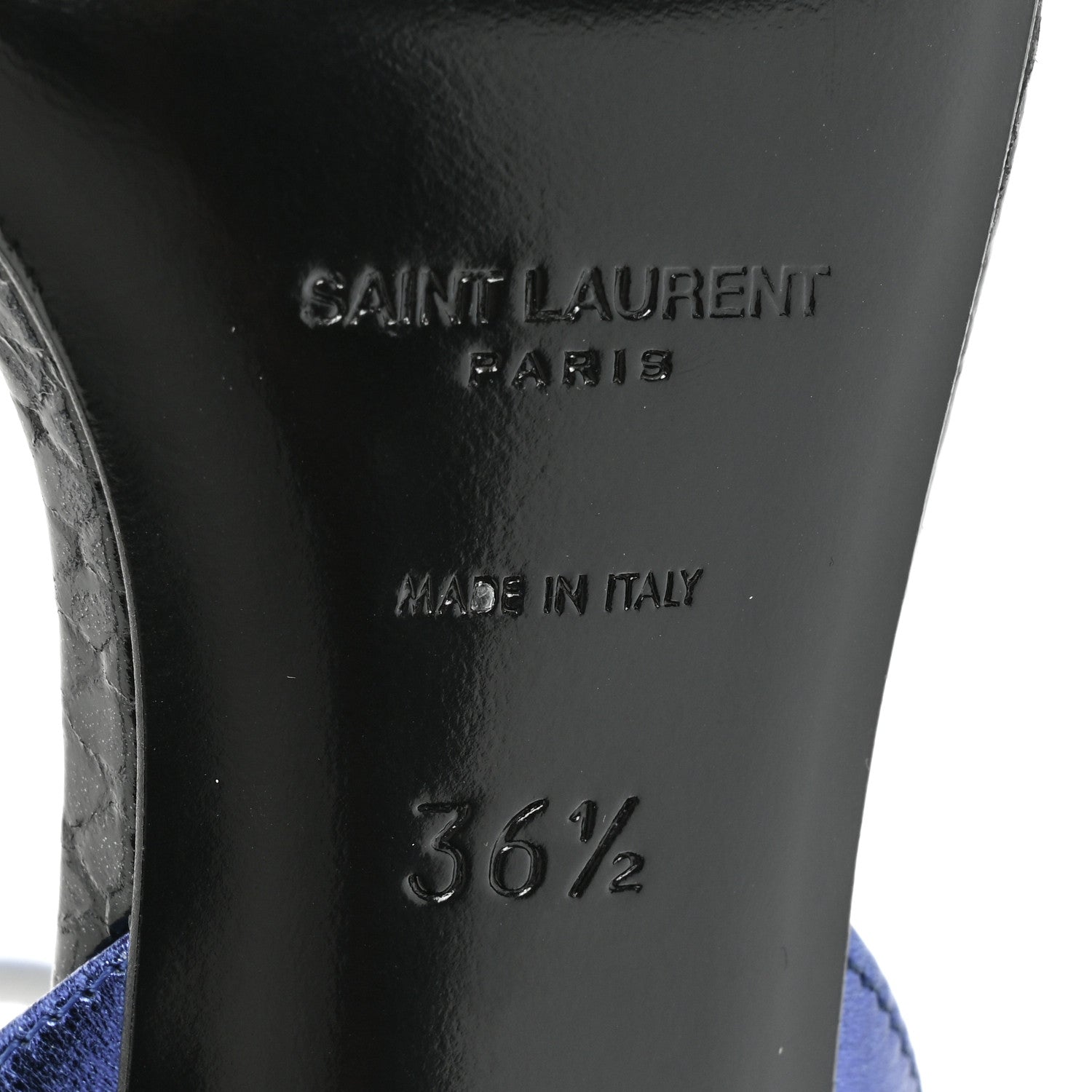 Saint Laurent Metallic Calfskin Manhattan Ankle Strap Sandal 36.5 Multicolor 6 of 9