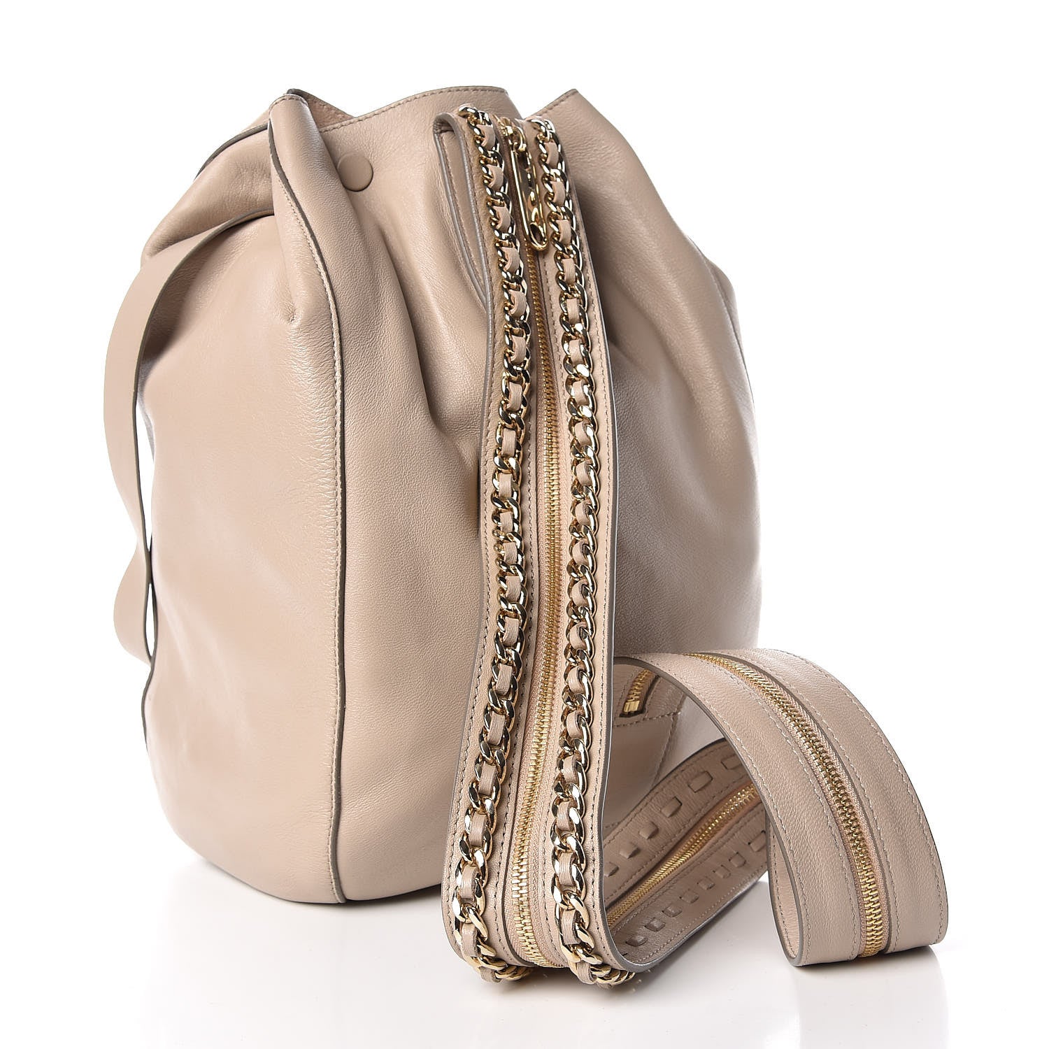 Jimmy Choo Nappa Echo Convertible Backpack Beige 4 of 12