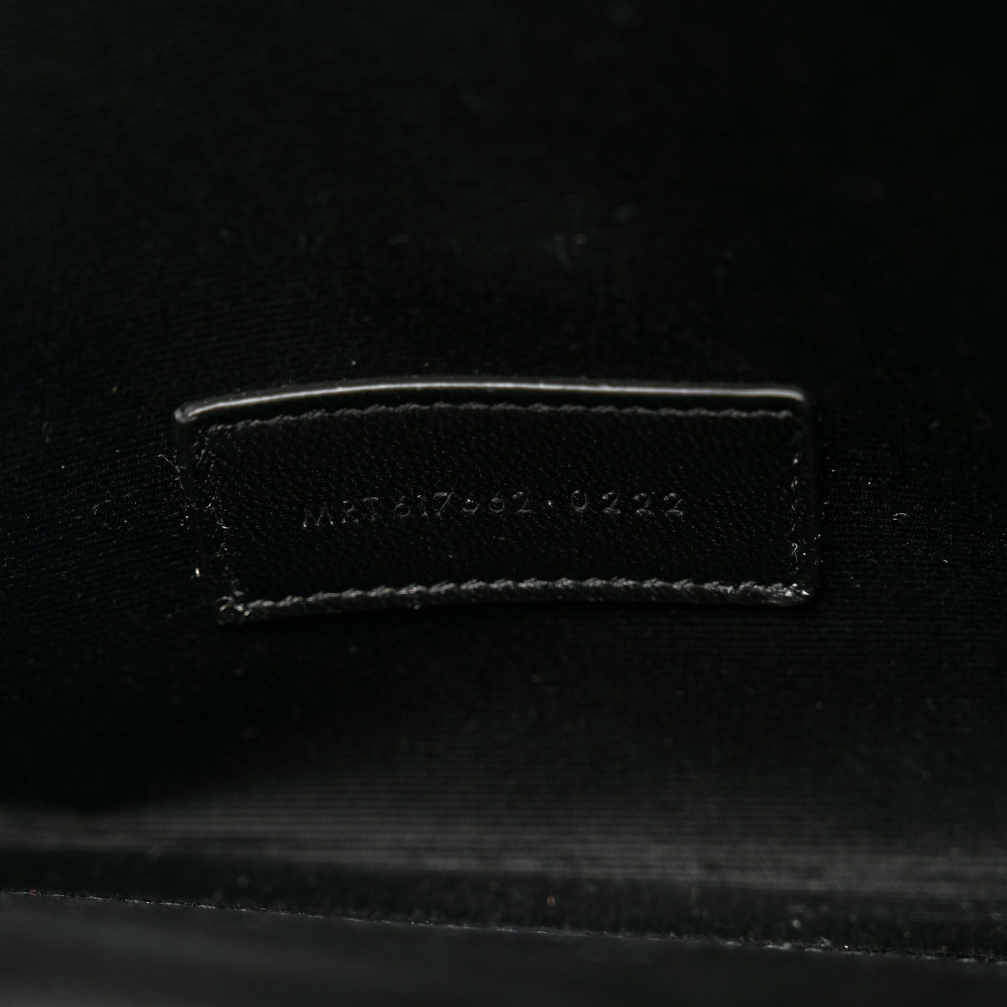 Grain De Poudre Matelasse Chevron Monogram Envelope Clutch Black