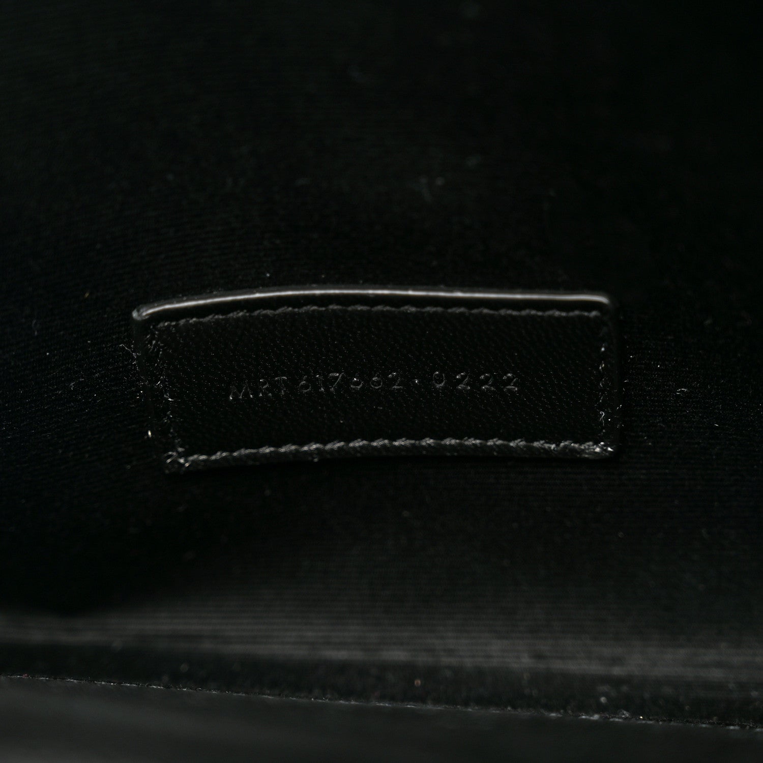 Saint Laurent Grain De Poudre Matelasse Chevron Monogram Envelope Clutch Black 7 of 8