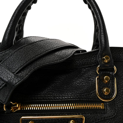 Balenciaga Chevre Gold Metallic Edge Hardware S City Black 8 of 10