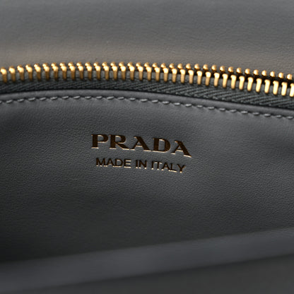 Prada Saffiano Cuir Calfskin Small Monochrome Top Handle Tote Ardesia 6 of 9