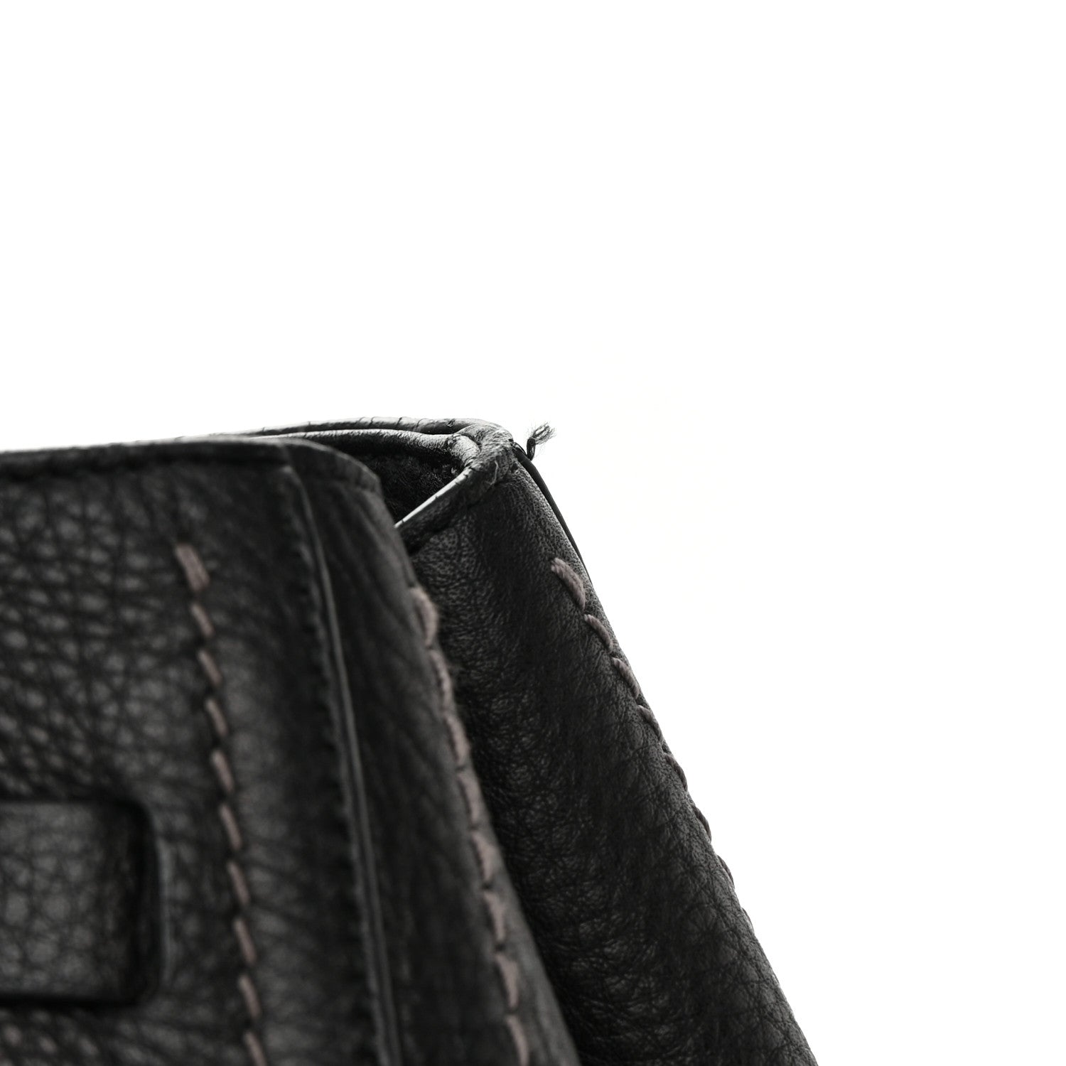 Salvatore Ferragamo Grained Calfskin Tote Black 14 of 18