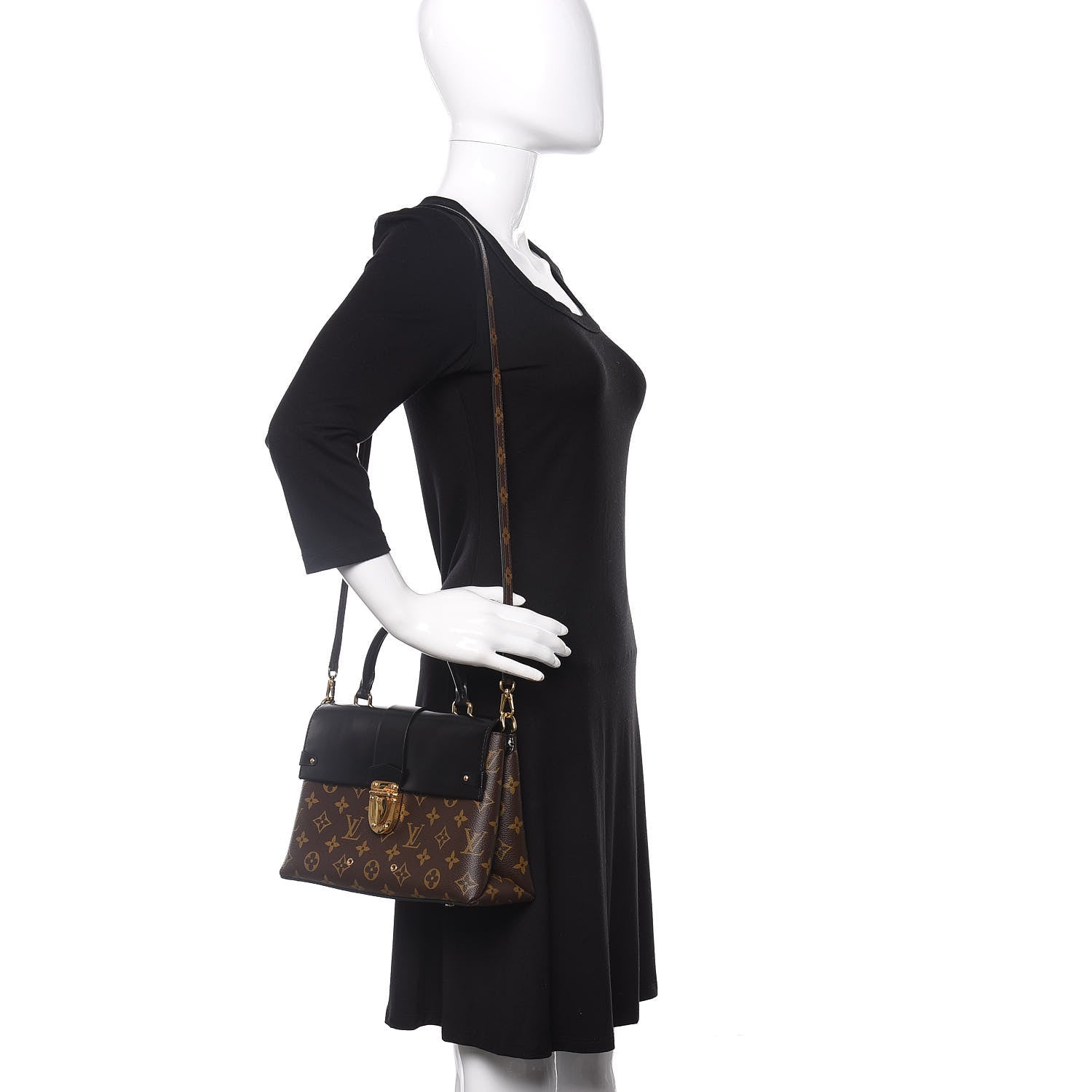 Louis Vuitton Monogram One Handle Flap Bag MM 2 of 11
