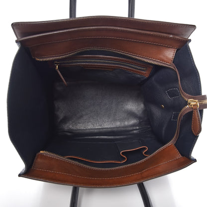 Celine Smooth Calfskin Mini Tri-Color Luggage Navy Blue 5 of 14
