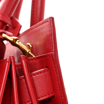 Saint Laurent Calfskin Small Sac De Jour Lipstick Red 20 of 27