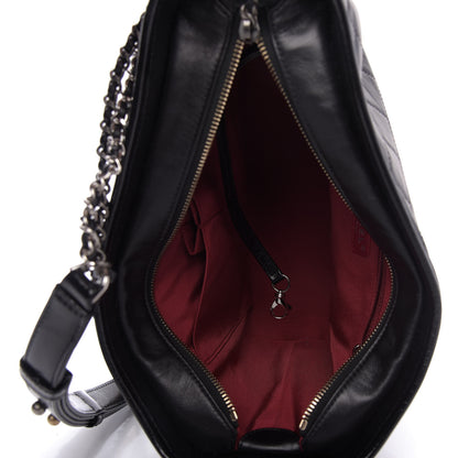 Chanel Aged Calfskin Quilted Medium Gabrielle Hobo Black 5 of 9