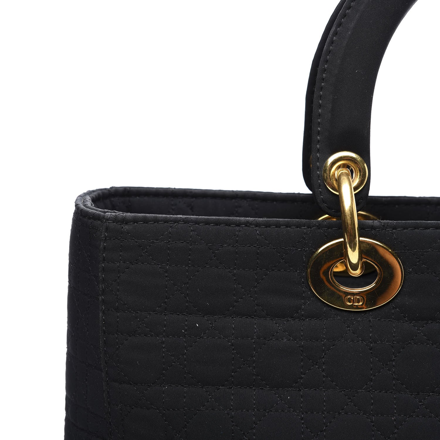 Christian Dior Nylon Cannage Large Lady Dior Black 11 of 11