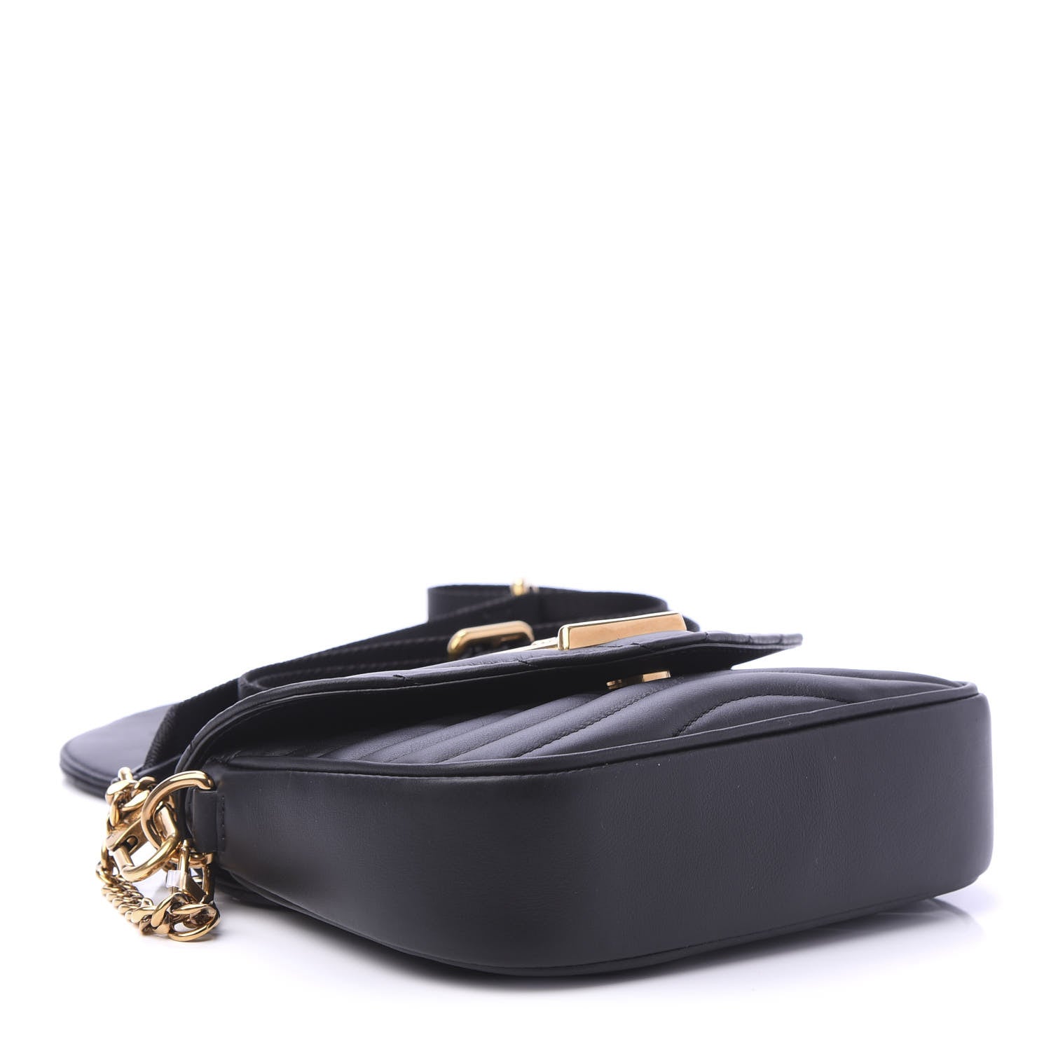 Louis Vuitton Calfskin New Wave Multi Pochette Black 4 of 9