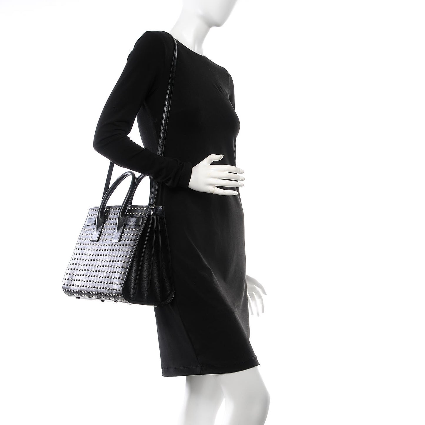 Grain De Poudre Studded Small Sac De Jour Black