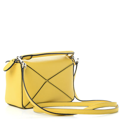 Loewe Calfskin Mini Puzzle Bag Yellow 3 of 8