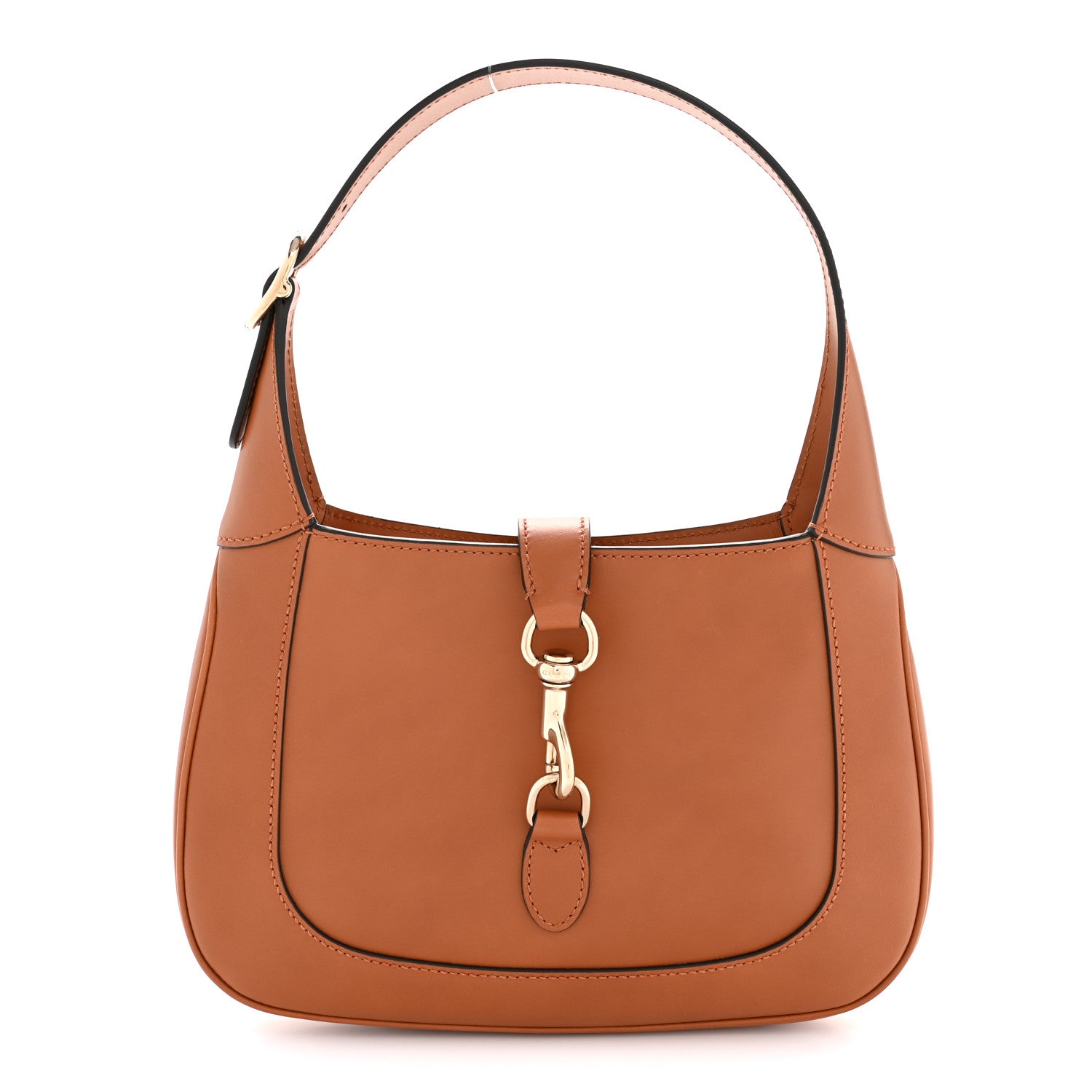 Gucci Tritone Calfskin Small Jackie 1961 Hobo Harness Brown 1 of 10