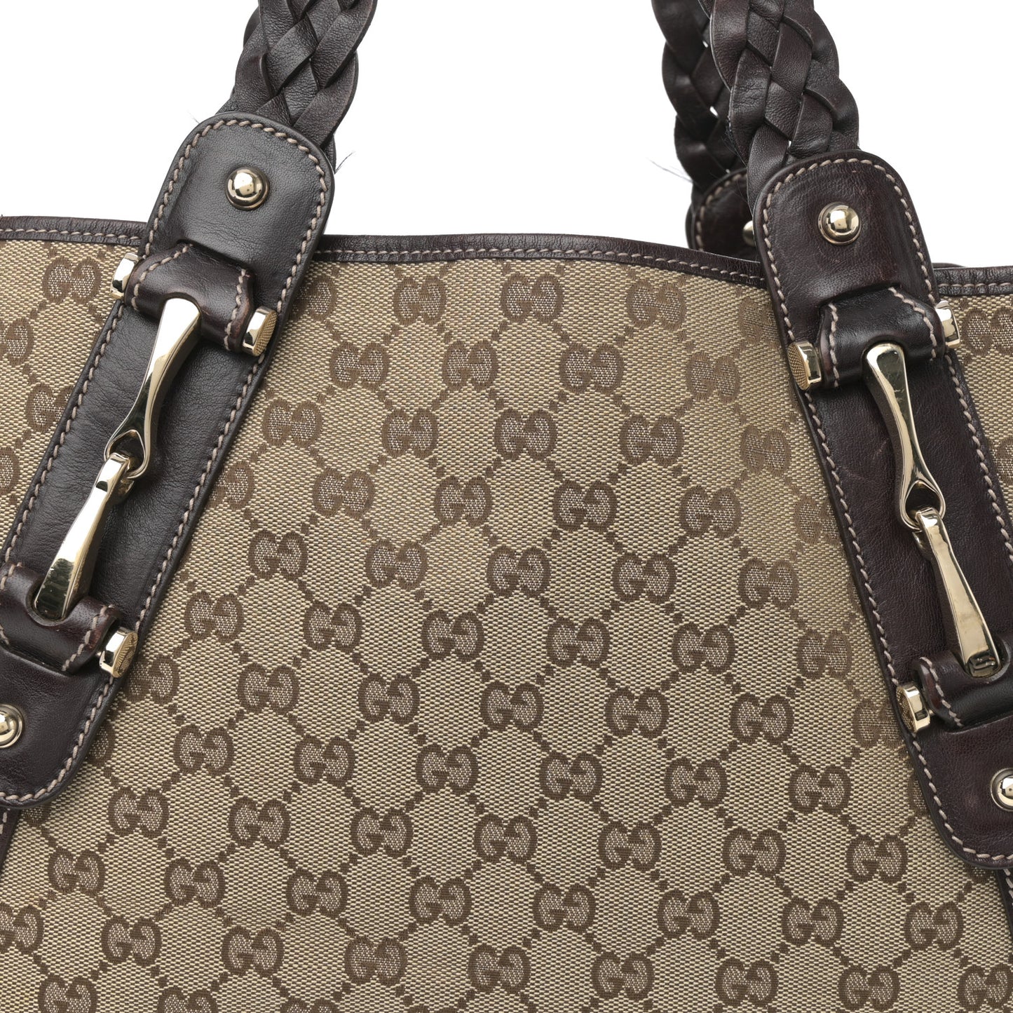 Monogram Small Pelham Shoulder Bag Dark Brown