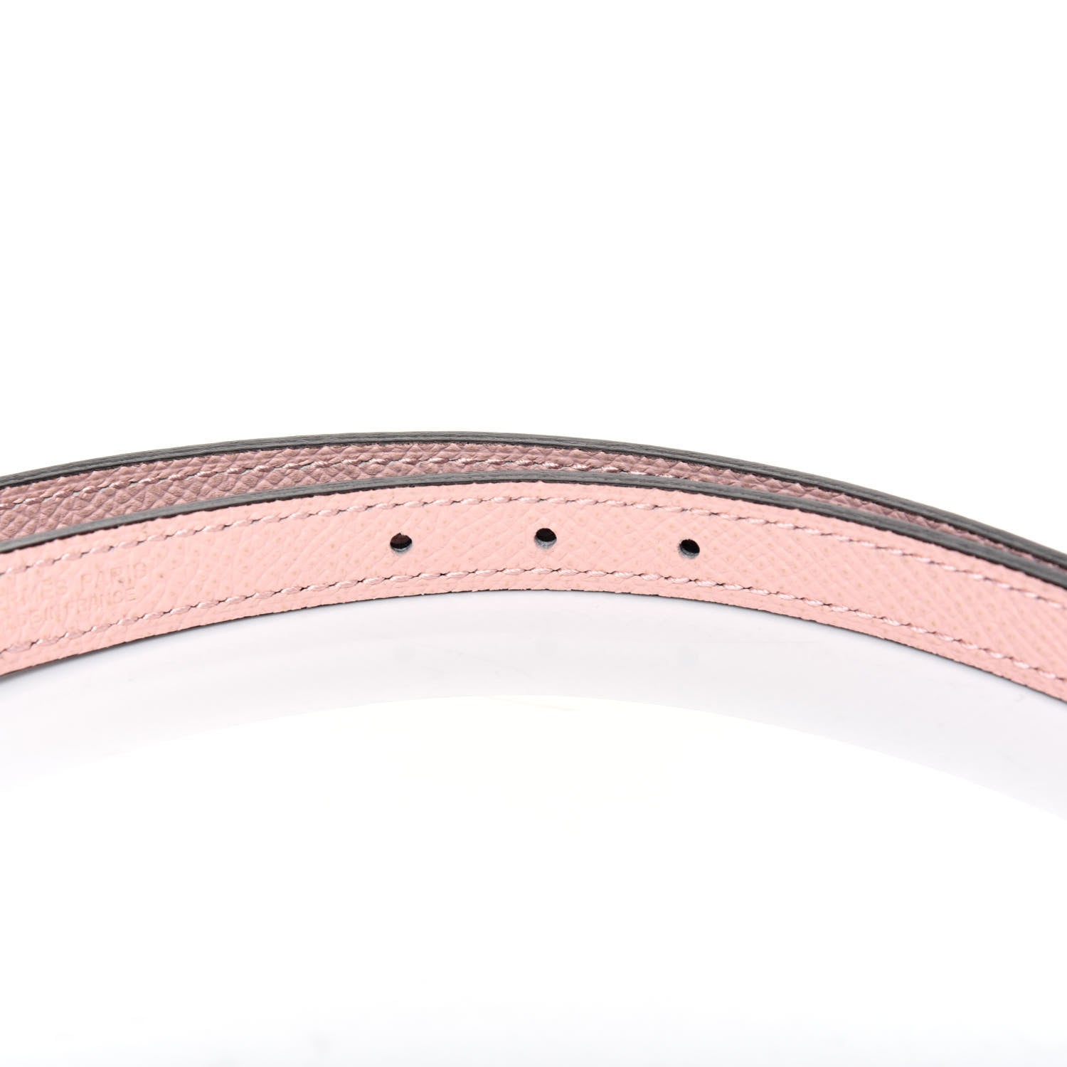 Hermes Swift Epsom 13mm Roulis Belt 85 Bleu Obscur Rose Sakura 8 of 9