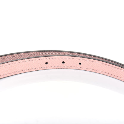 Hermes Swift Epsom 13mm Roulis Belt 85 Bleu Obscur Rose Sakura 8 of 9