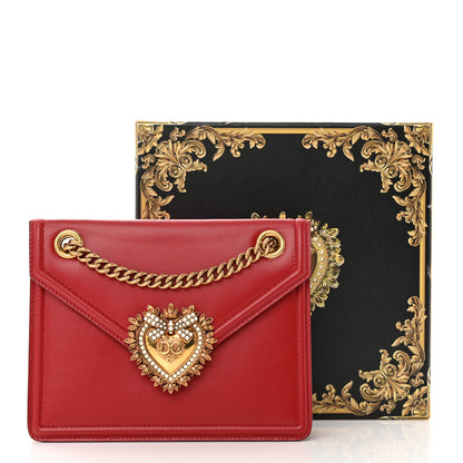 Dolce & Gabbana Smooth Calfskin Medium Devotion Crossbody Bag Poppy Red 15 of 15
