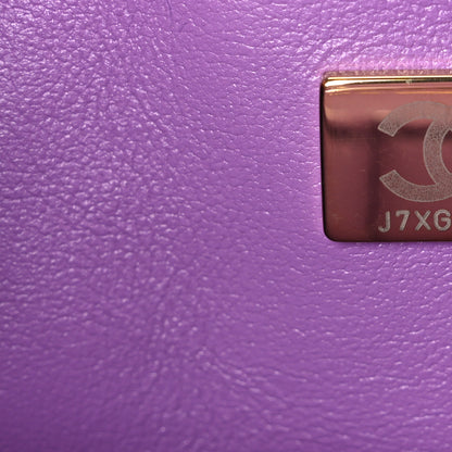 Chanel Caviar Quilted Small Double Flap Purple 7 of 10