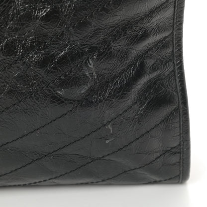Saint Laurent Crinkled Calfskin Matelasse Monogram Niki Shoulder Bag Black 11 of 12