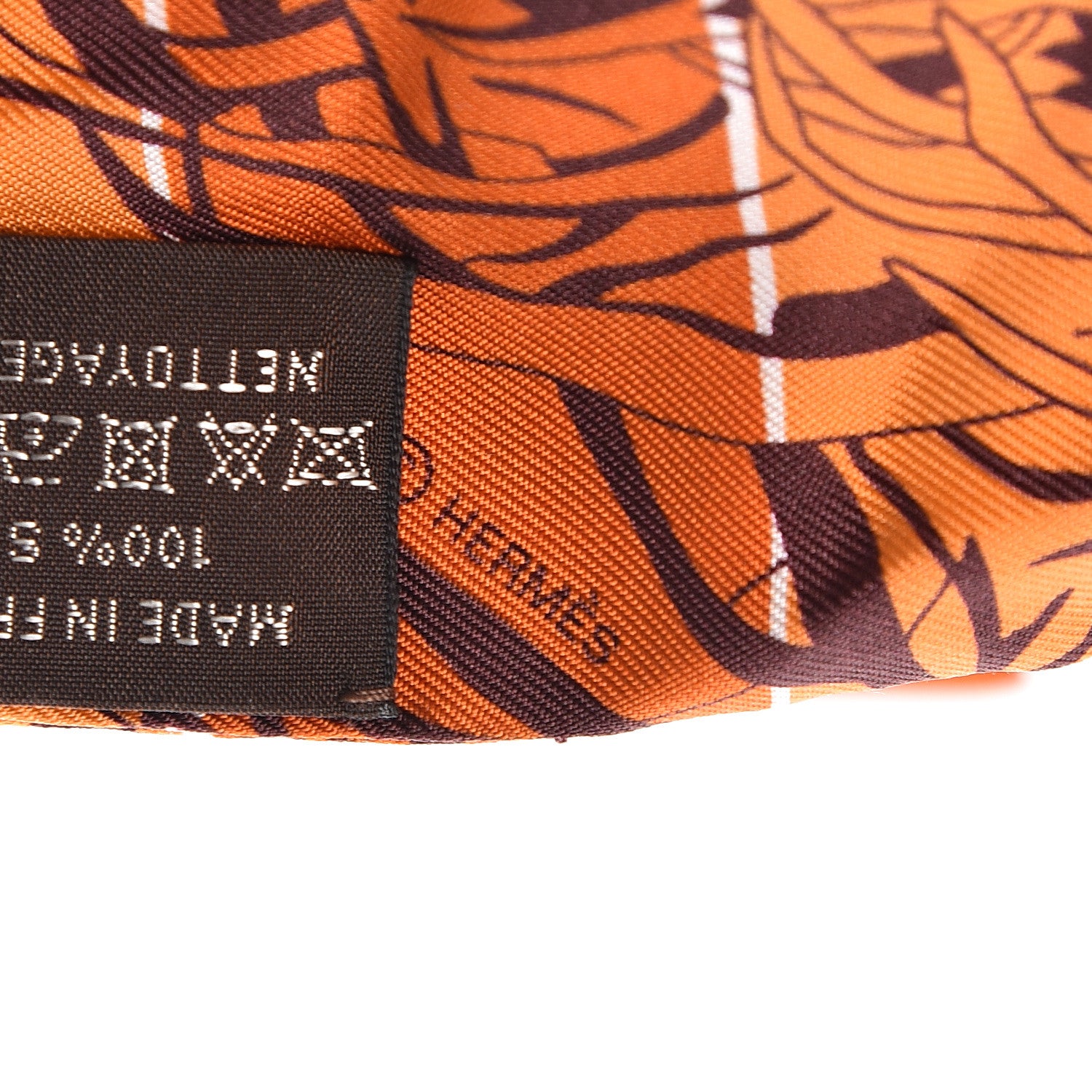 Hermes Silk Jungle Love Rainbow Twilly Brun Brique Fauve 3 of 5